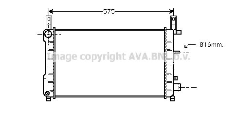 AVA QUALITY COOLING Radiaator,mootorijahutus FD2198